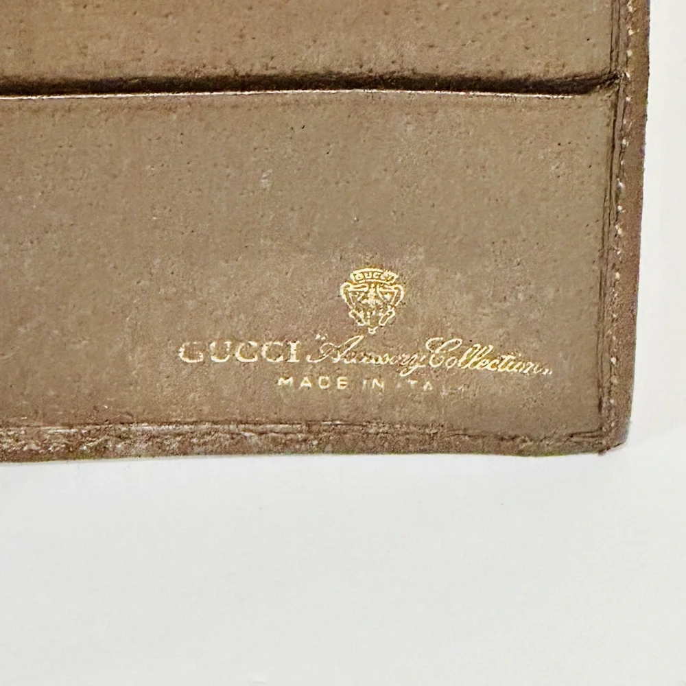 Gucci Beige and Brown Wallet with Red and Green Stripe - Picture 4 of 15